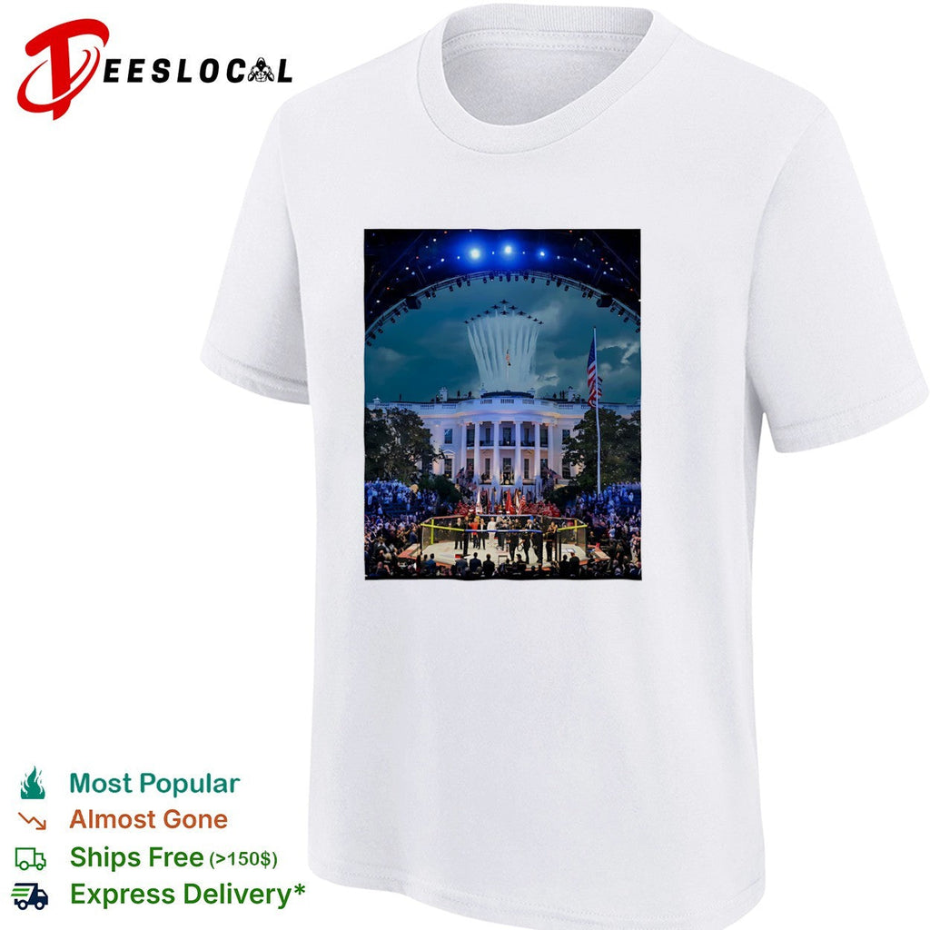 Donald Trump UFC White House Air Force Jets Flyover Parody Commemorative shirt Unisex