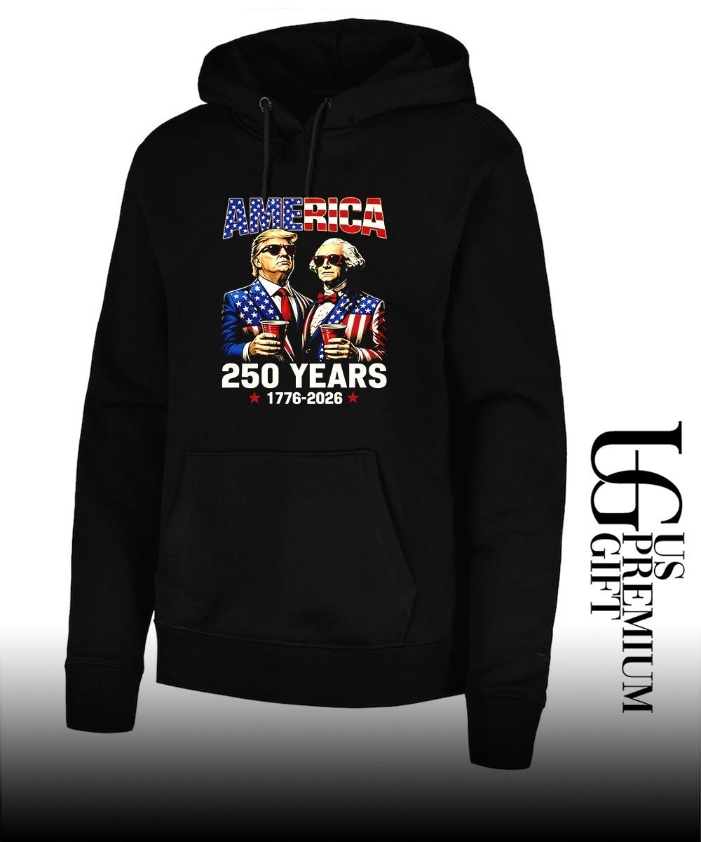 Donald Trump and George Washington America 250 Years 1776-2026 shirt Unisex