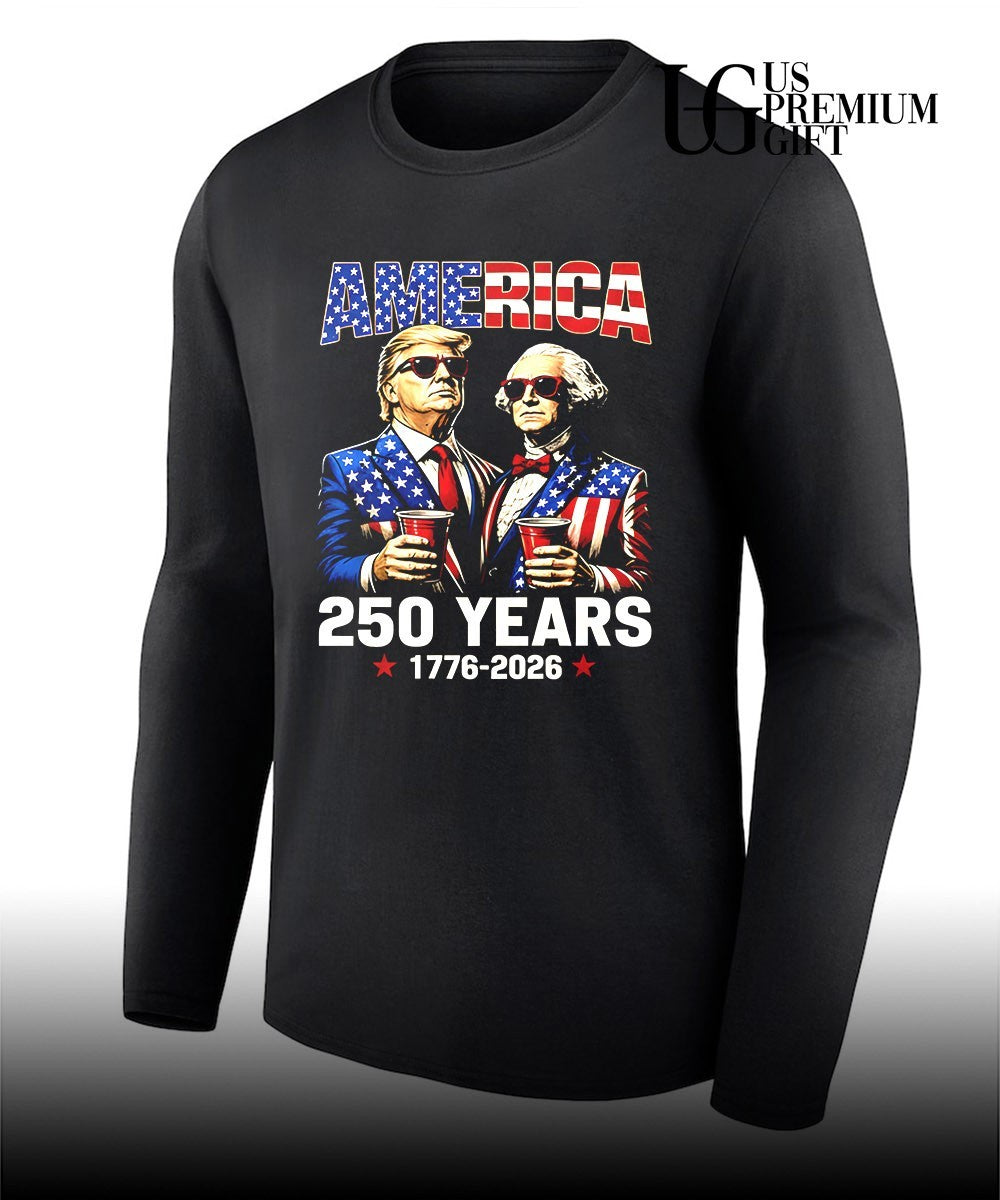 Donald Trump and George Washington America 250 Years 1776-2026 shirt Unisex