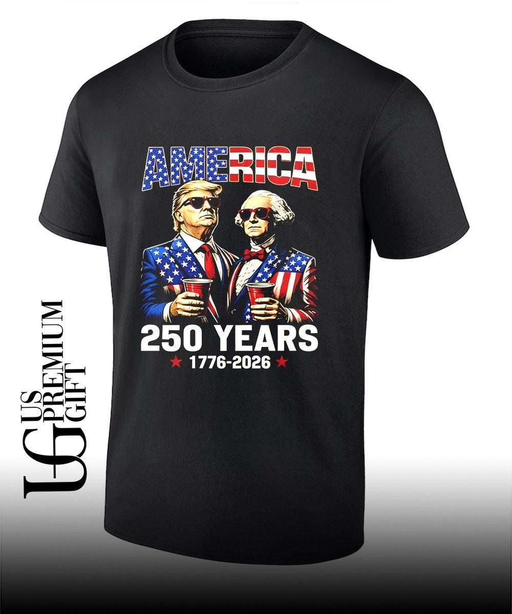 Donald Trump and George Washington America 250 Years 1776-2026 shirt Unisex