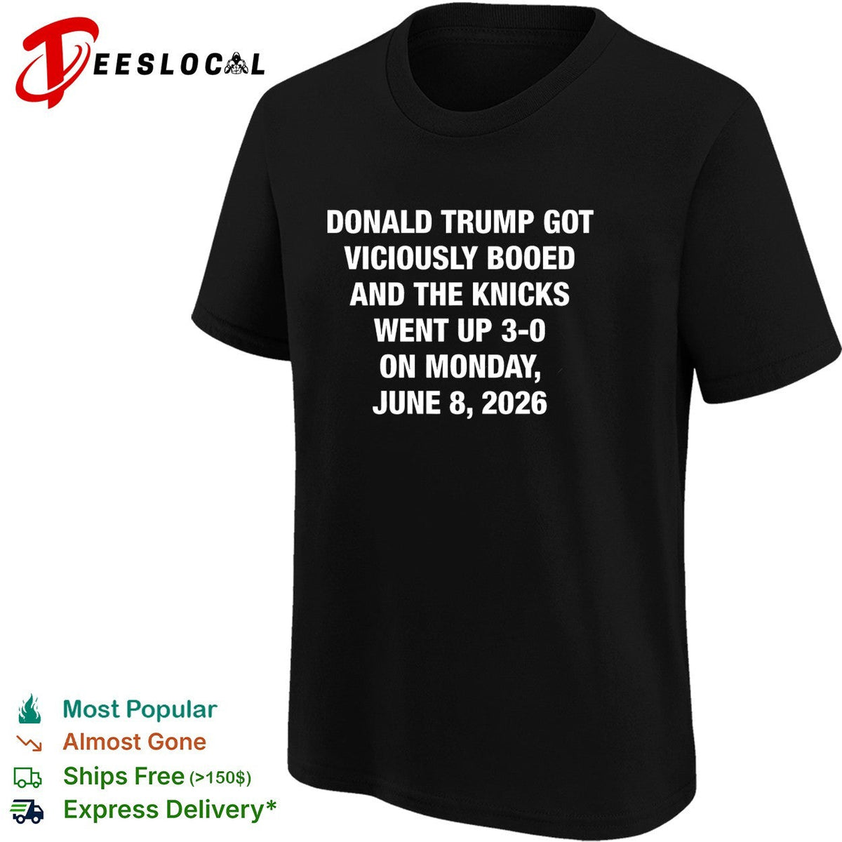 Donald Trump got viciously booed the Knicks went up 3 0 June 8 2026 shirt Unisex