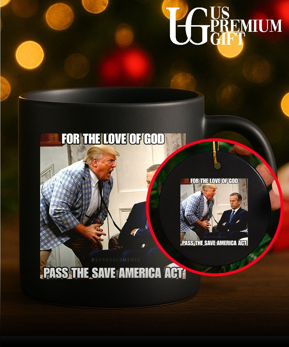 Donald Trump scream John Thune For the Love of God Pass the Save America Act shirt Unisex