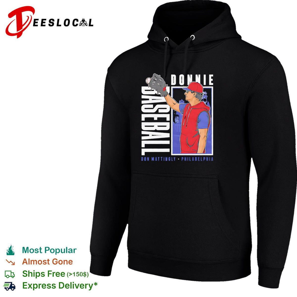 Donnie Baseball Don Mattingly Philadelphia Phillies caricature shirt Unisex