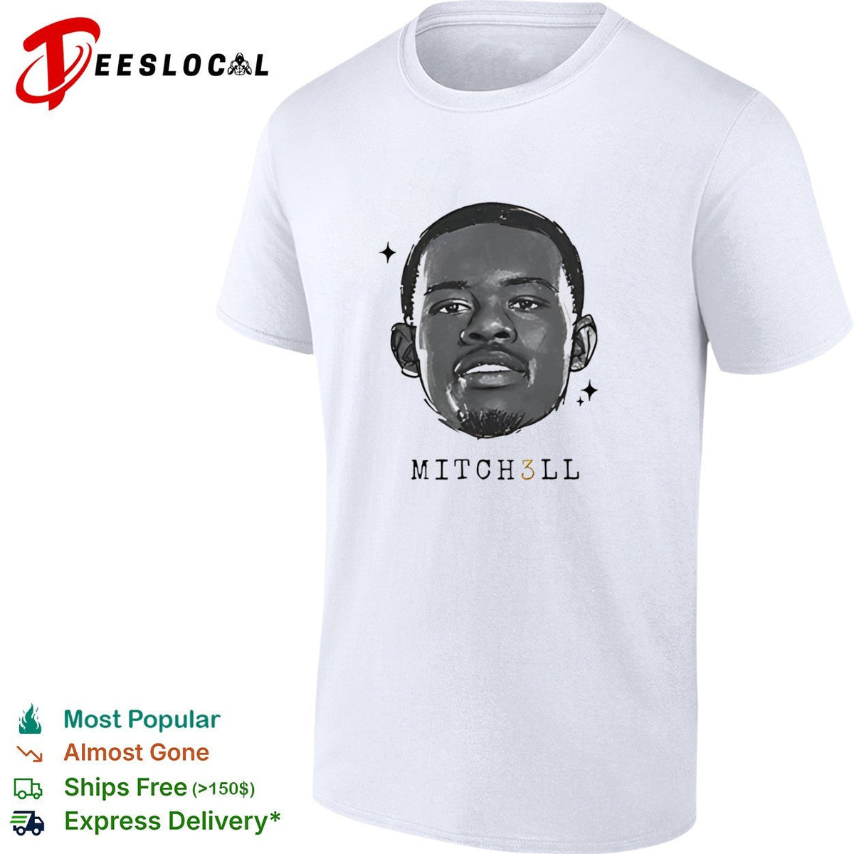 Donovan Mitchell Cleveland Cavaliers NBA MITCH3LL player basketball shirt Unisex