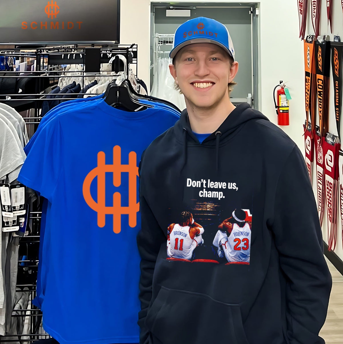 Don’t Leave Us Champ Jalen Brunson and Mitchell Robinson NY Knicks shirt Unisex