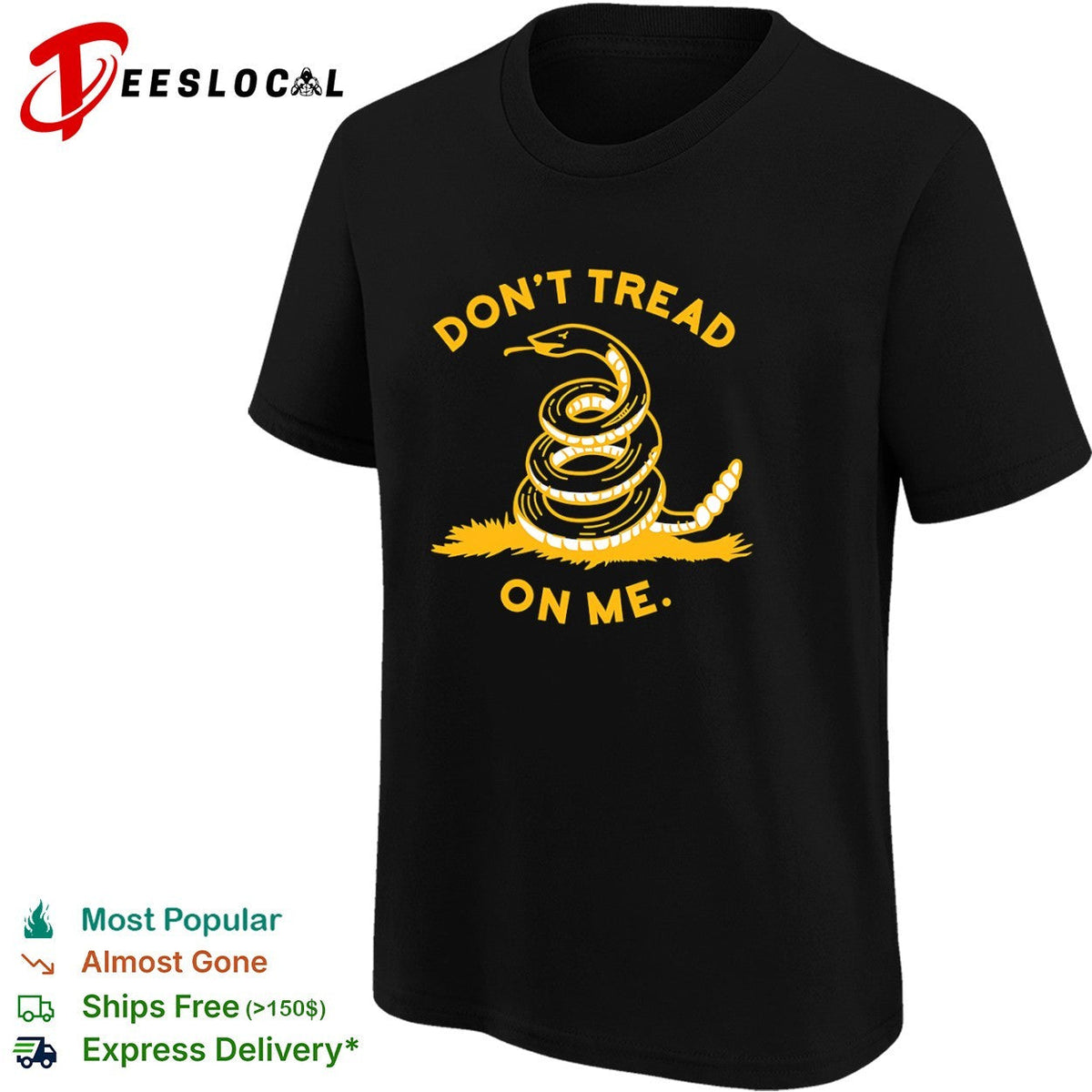 Don’t Tread on Me Gadsden Flag Snake shirt Unisex