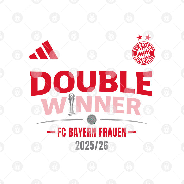 Double Winner FC Bayern Frauen 2025 2026 Shirt Unisex