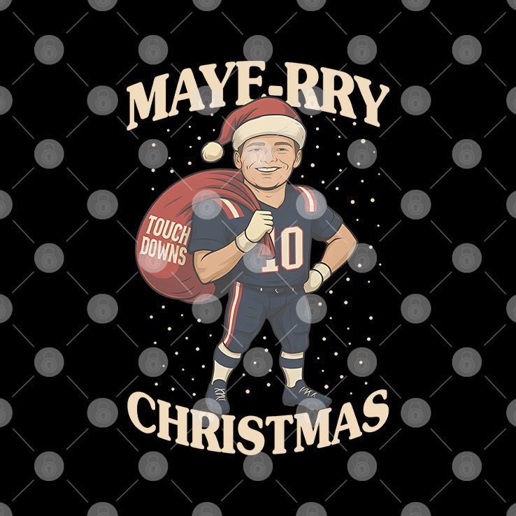 Drake Maye Maye-rry Christmas Shirt Unisex