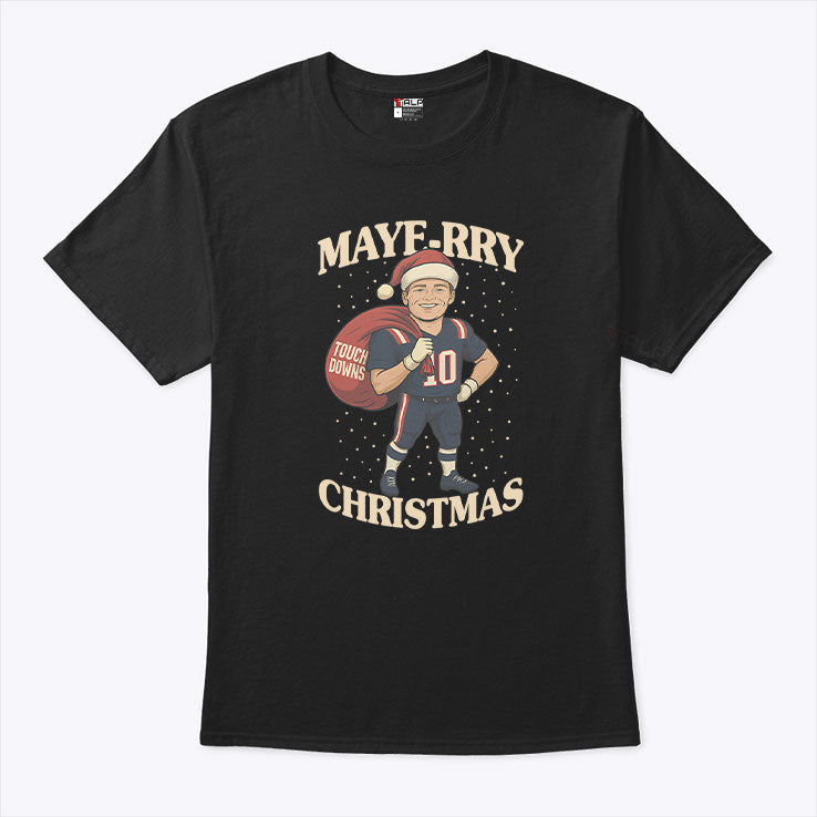 Drake Maye Maye-rry Christmas Shirt Unisex