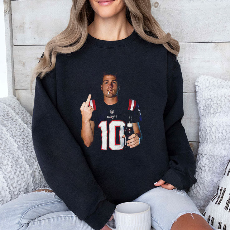 Drake Maye Middle Finger T Shirt Unisex