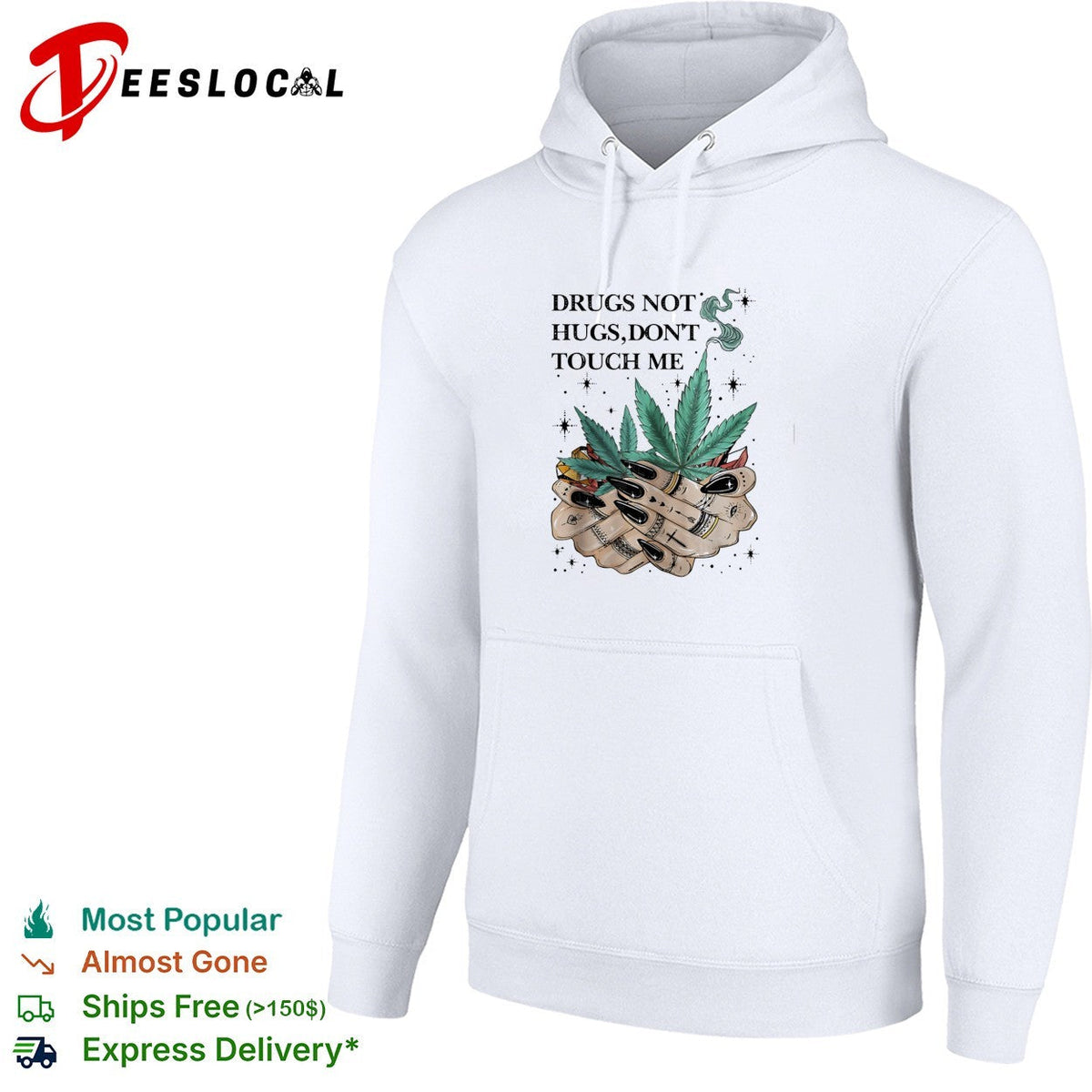 Drugs not hugs don’t touch me shirt Unisex