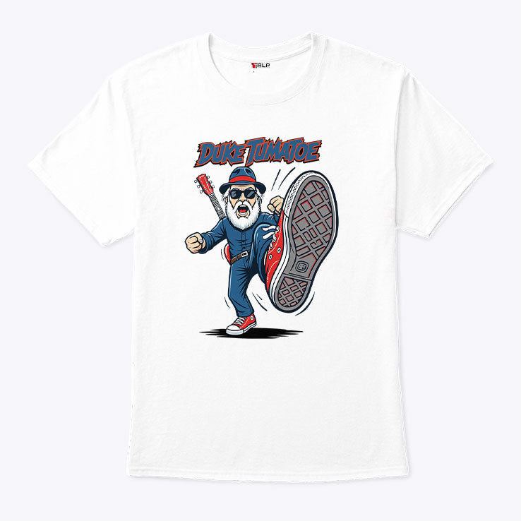 Duke Tumatoe Kicking Duke Kung Fu T Shirt Unisex
