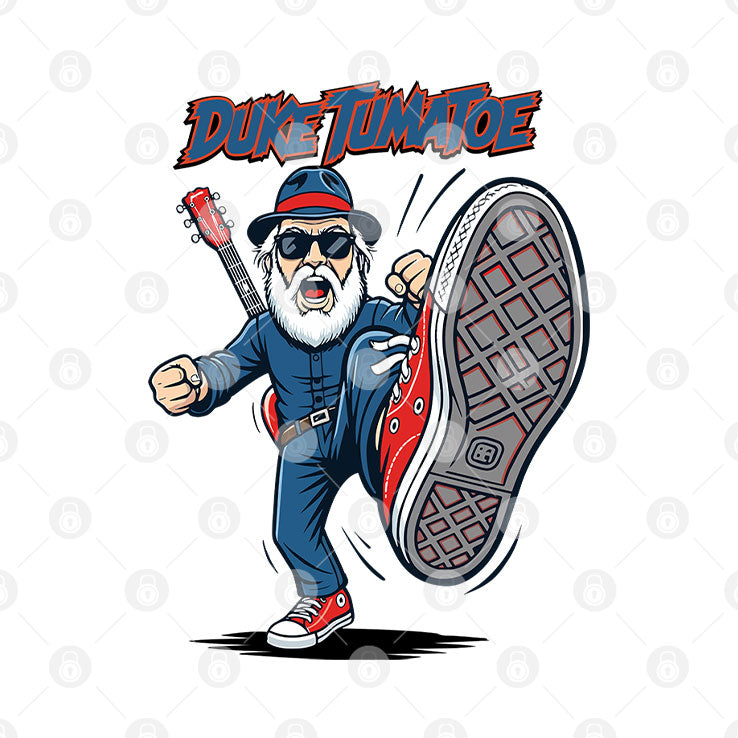 Duke Tumatoe Kicking Duke Kung Fu T Shirt Unisex