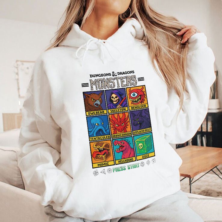 Dungeons & Dragons Wizards Of The Coast Monster Select Menu T Shirt Unisex