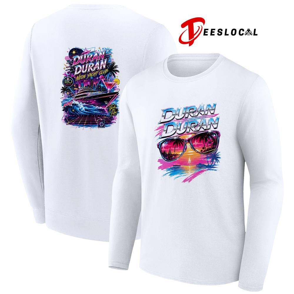 Duran Duran neon yacht club graphic shirt Unisex