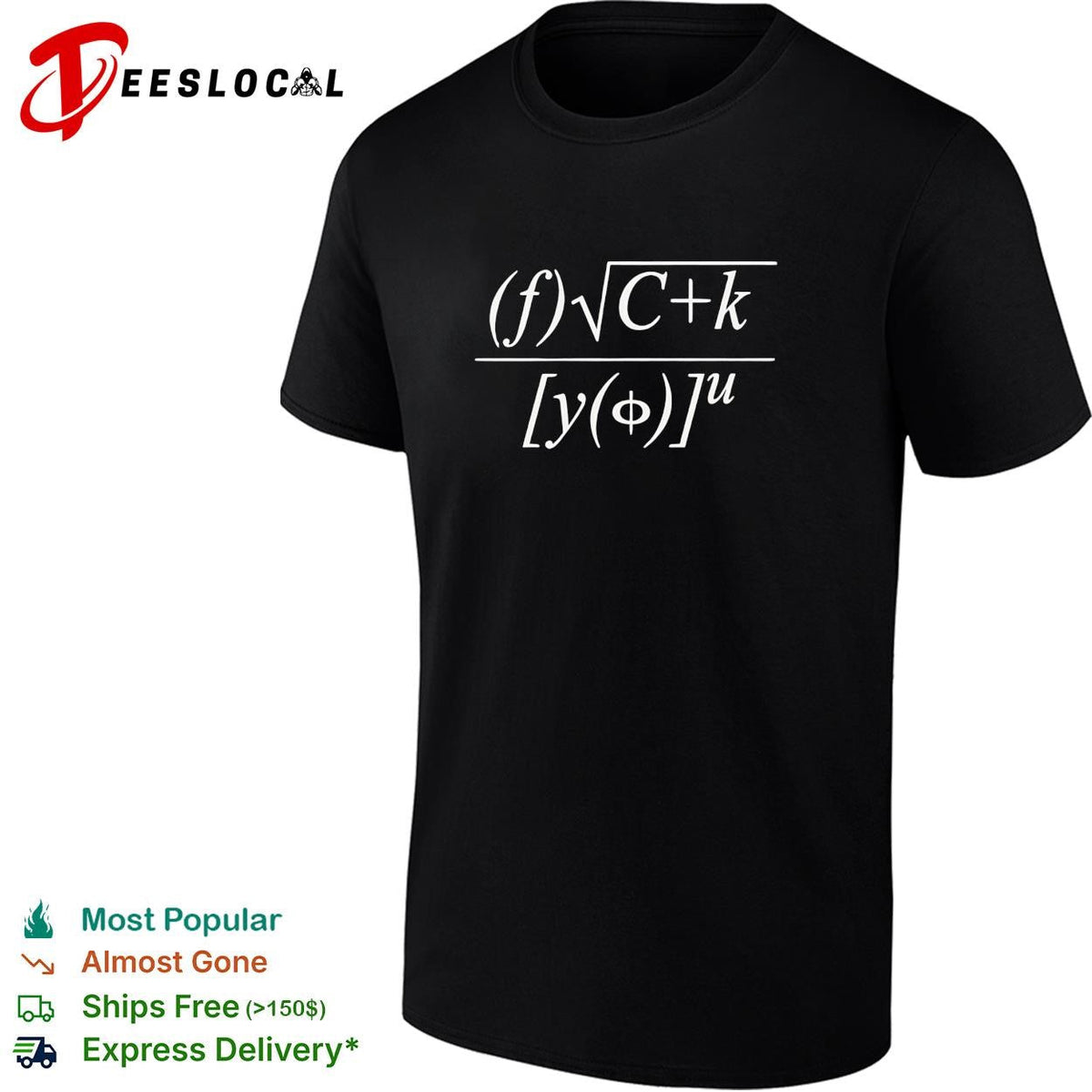 Fuck You Math Equation funny shirt Unisex