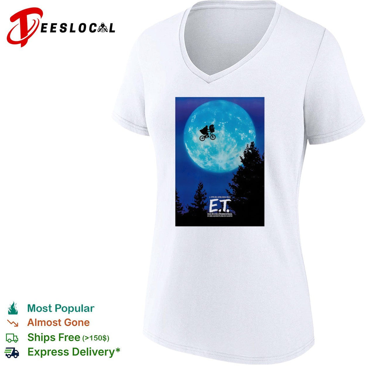 ET the extra terrestrial a steven spielberg film in his adventure on earth shirt Unisex