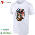 Eagle cowboy boots USA flag desert patriotic slogan bold shirt Unisex