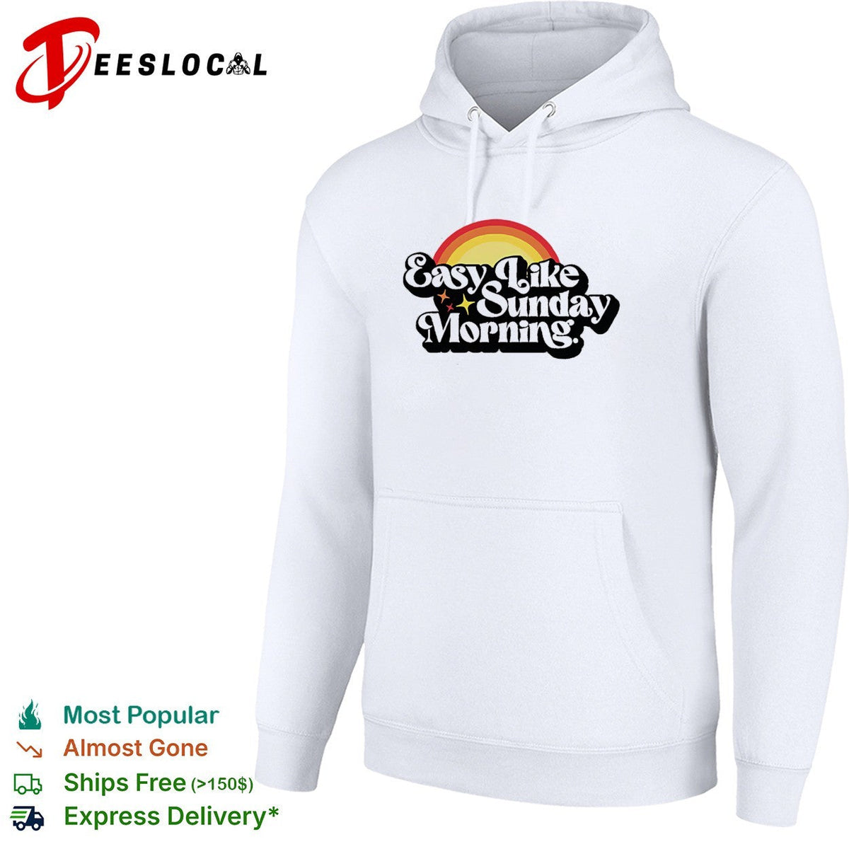 Easy like Sunday morning rainbow shirt Unisex