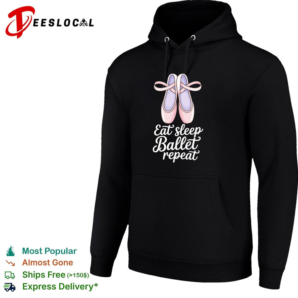 Eat sleep Ballet repeat Ballet Dance Ballerina Pointe Shoes Lover Dancer shirt Unisex