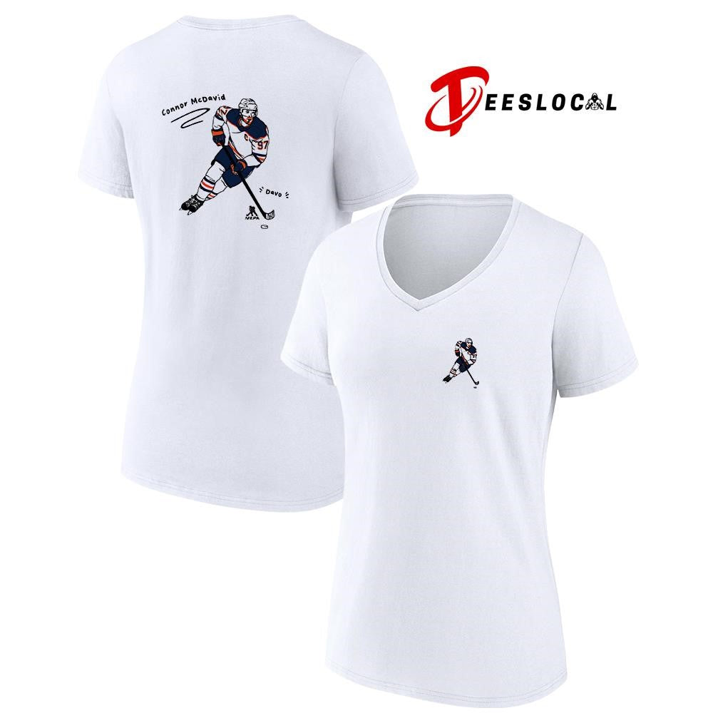 Edmonton Oilers Connor McDavid art pose shirt Unisex