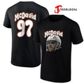 Edmonton Oilers Connor McDavid portrait name and number shirt Unisex