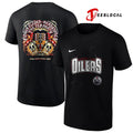 Edmonton Oilers Iconic Co Headlining Finger Eleven Headstones The Tea Party tour graphic shirt