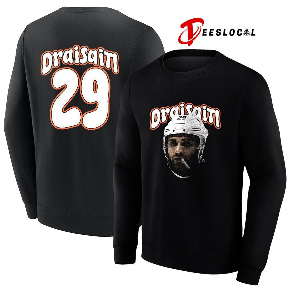 Edmonton Oilers Leon Draisaitl portrait name and number shirt Unisex