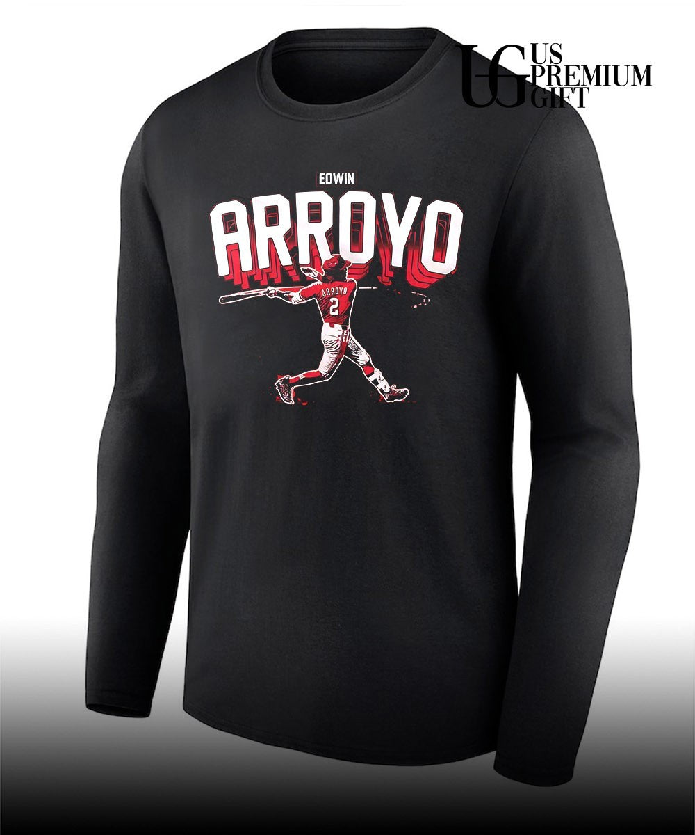 Edwin Arroyo Showtime player Cincinnati Reds baseball signature shirt Unisex