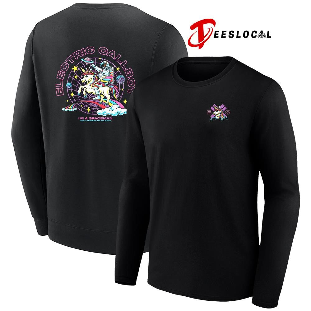Electric Callboy I’m a Spaceman got a rocket on my back unicorn shirt Unisex