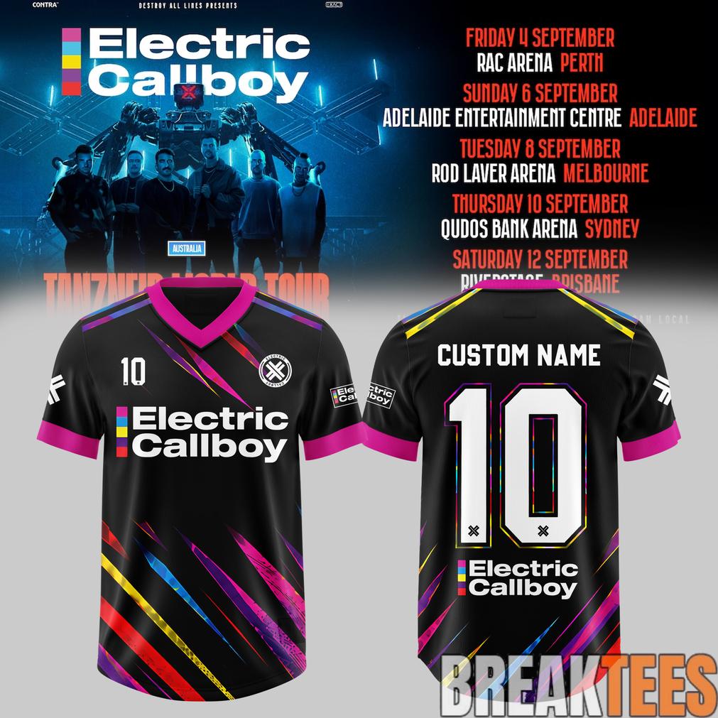 Electric Callboy TANZNEID World Tour 2026 Customize Football Jersey Unisex