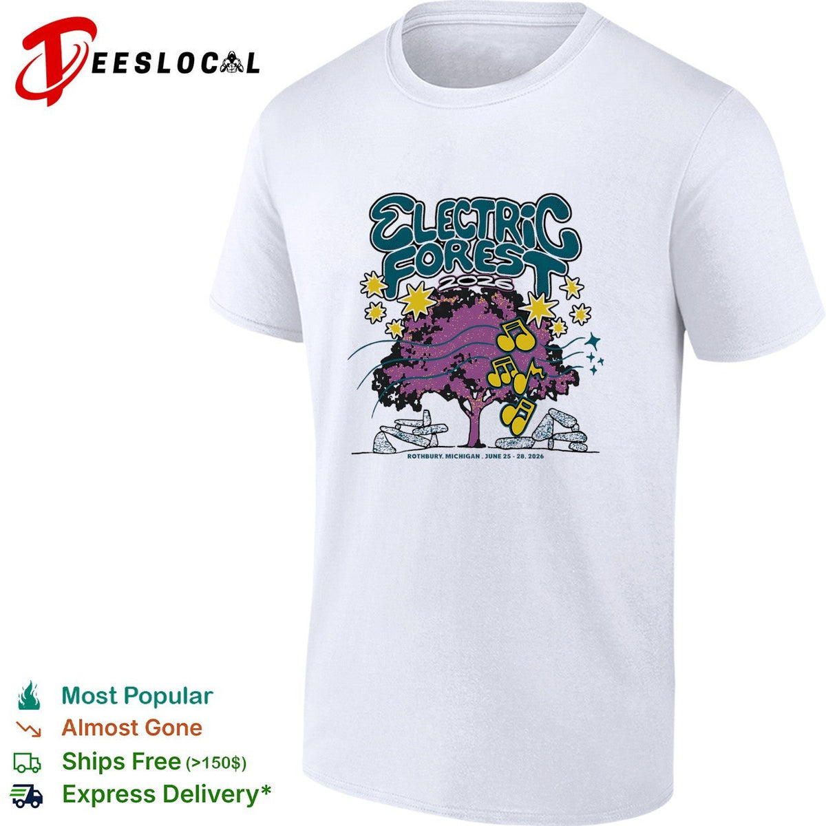 Electric Forest 2026 Rothbury Michigan tree shirt Unisex