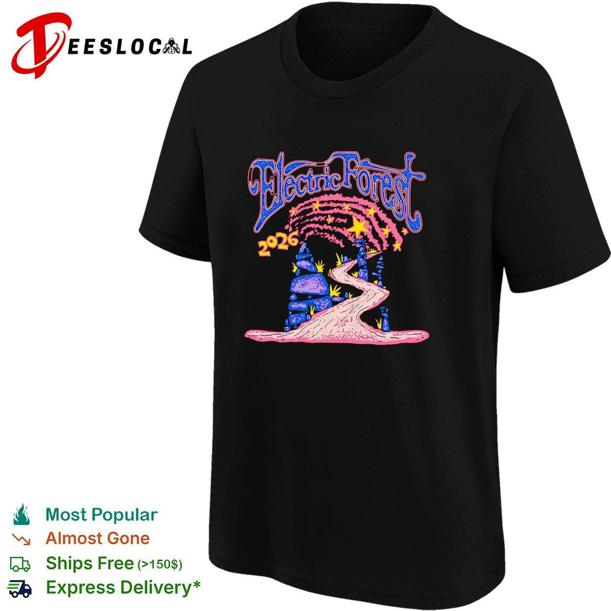 Electric Forest 2026 castle archway path shirt Unisex
