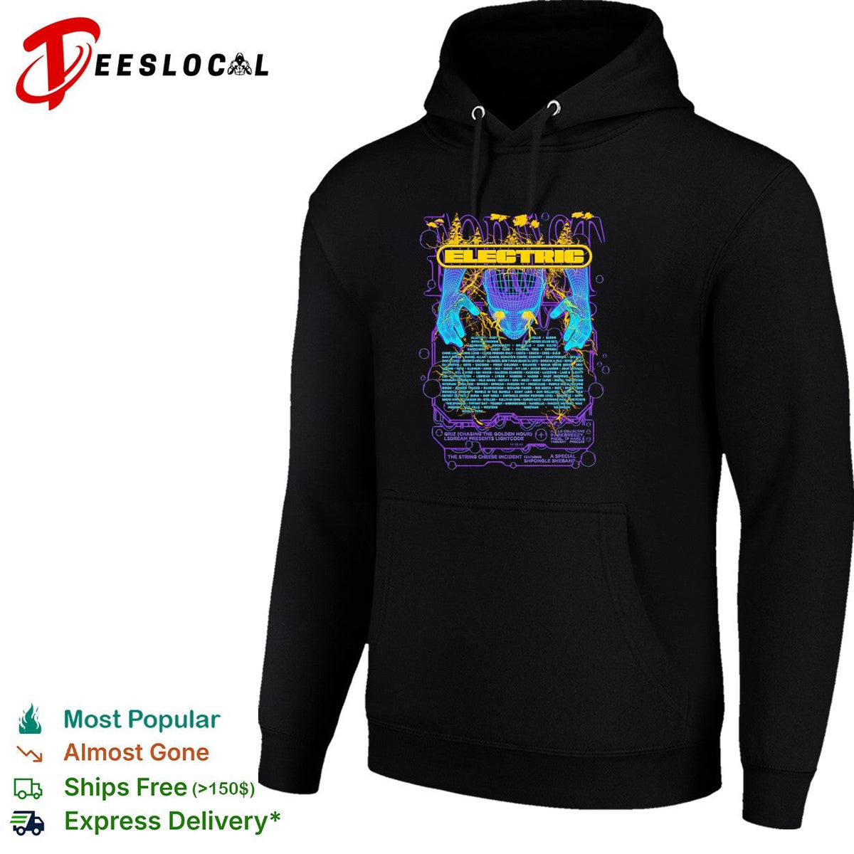 Electric Forest lineup poster wizard hands shirt Unisex