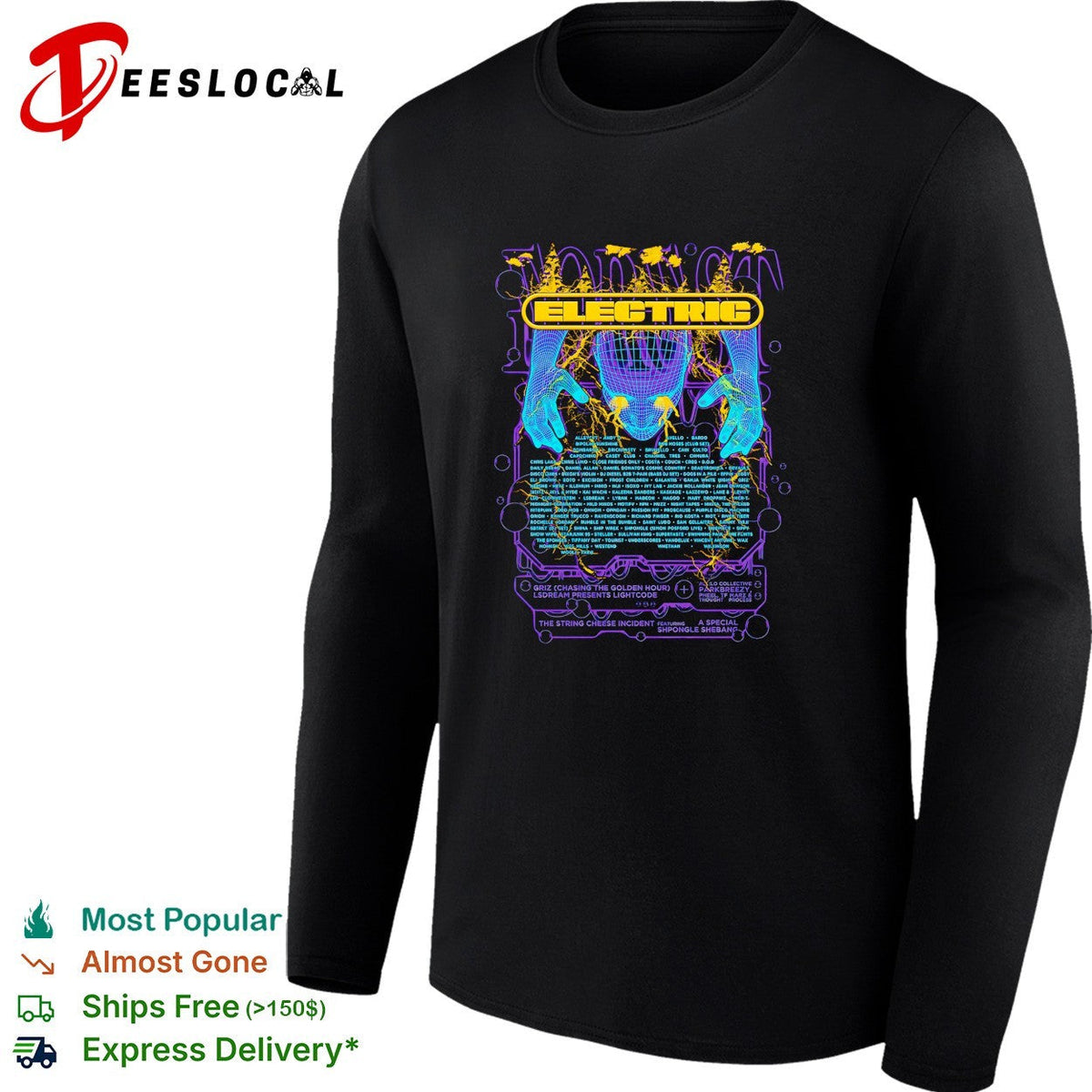 Electric Forest lineup poster wizard hands shirt Unisex
