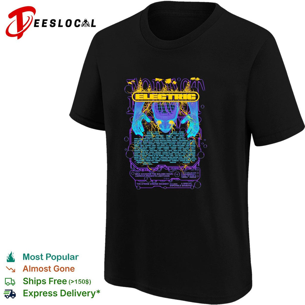 Electric Forest lineup poster wizard hands shirt Unisex