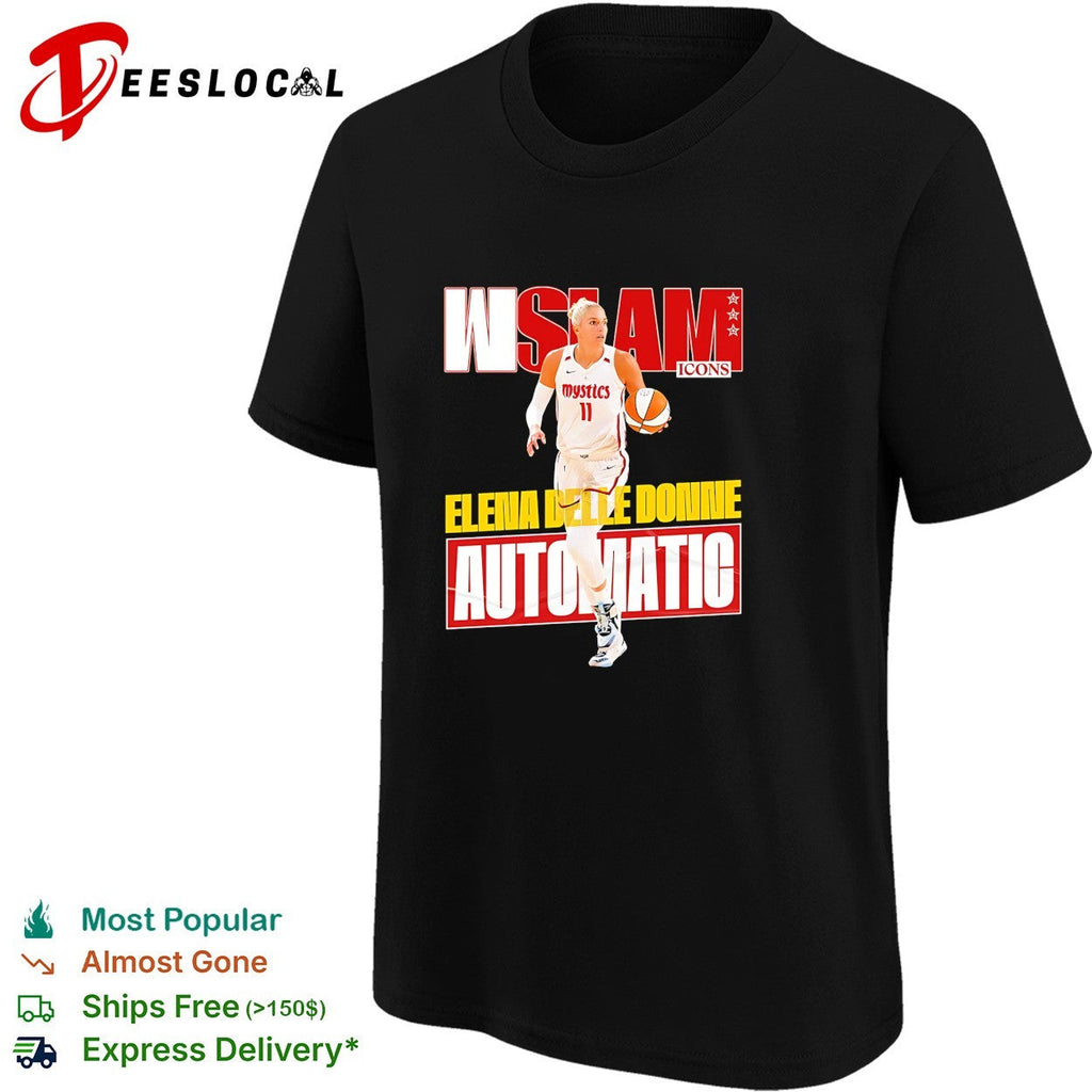 Elena Delle Donne Washington Mystics automatic WNBA SLAM Icons shirt Unisex