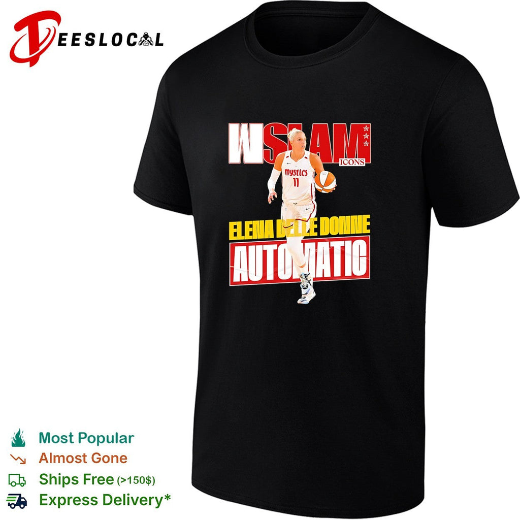 Elena Delle Donne Washington Mystics automatic WNBA SLAM Icons shirt Unisex