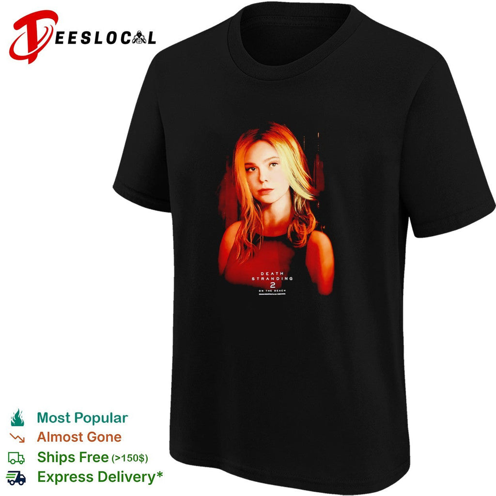 Elle Fanning Death Stranding 2 on the Beach Official Character Portrait shirt Unisex
