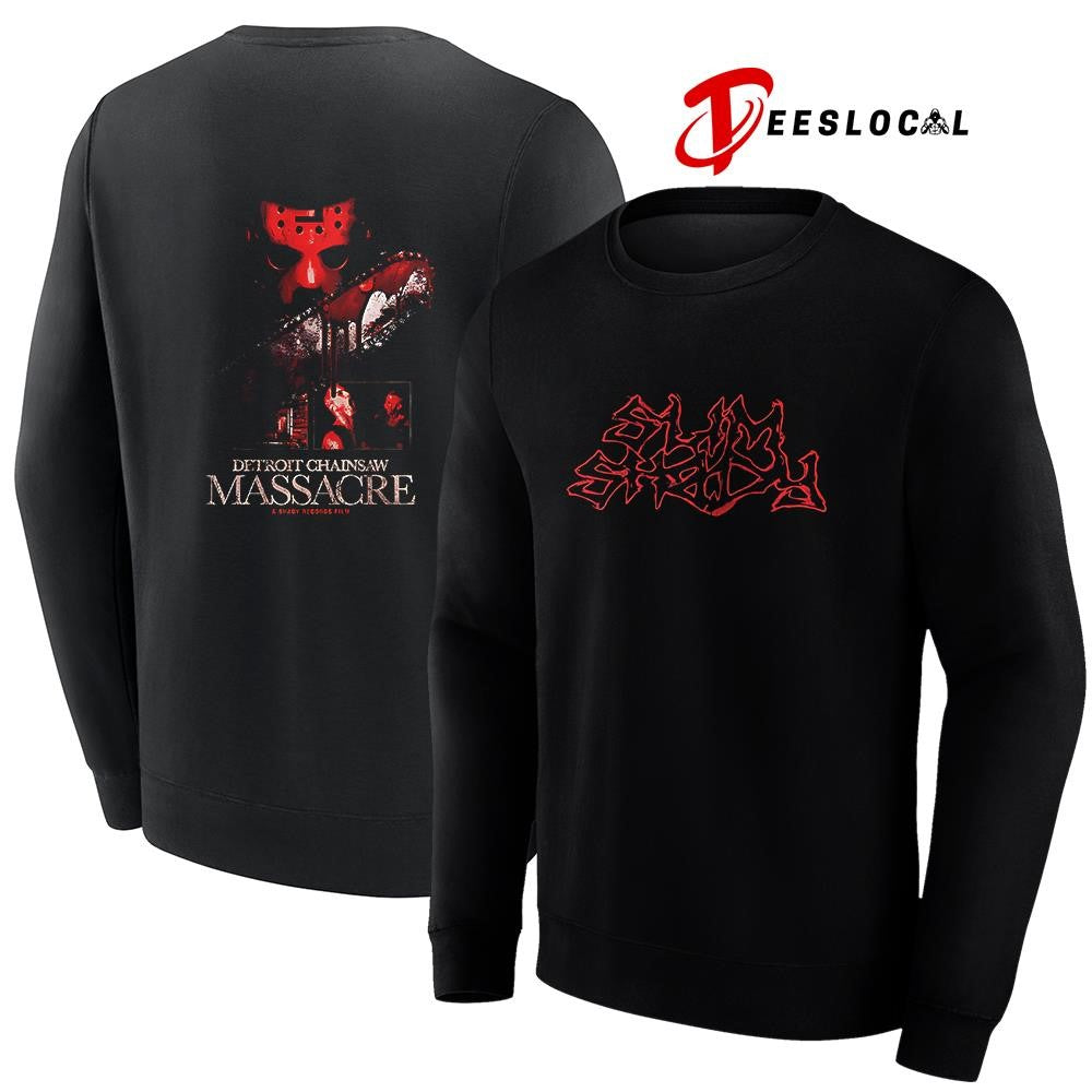 Eminem Shady Massacre Capsule Jason Detroit Chainsaw massacre graphic shirt Unisex