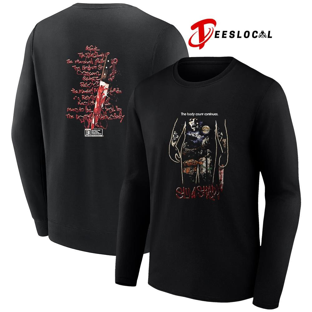 Eminem Slim Shady the body count continues Massacre Capsule graphic shirt Unisex