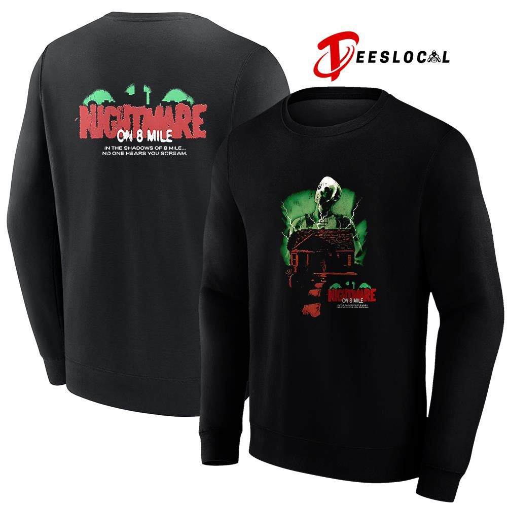 Eminem nightmare on 8 mile in the shadows of 8 mile no one hears you scream graphic shirt Unisex
