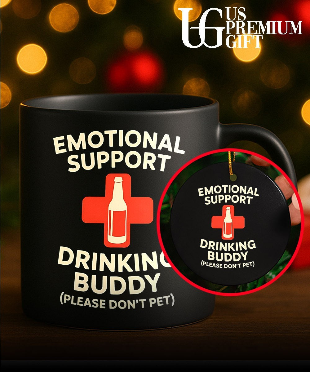 Emotional support drinking buddy shirt Unisex