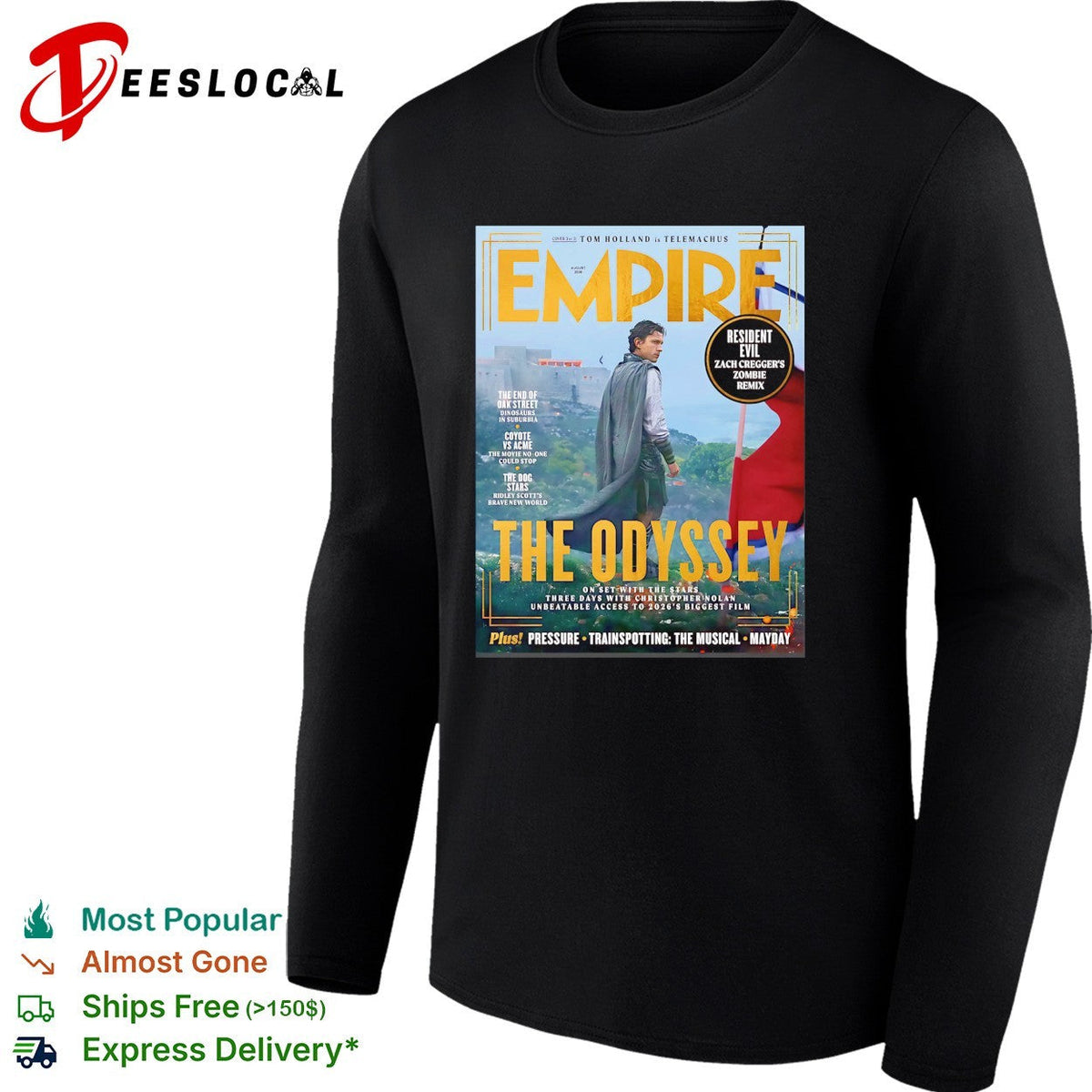 Empire magazine The Odyssey cliff cover shirt Unisex