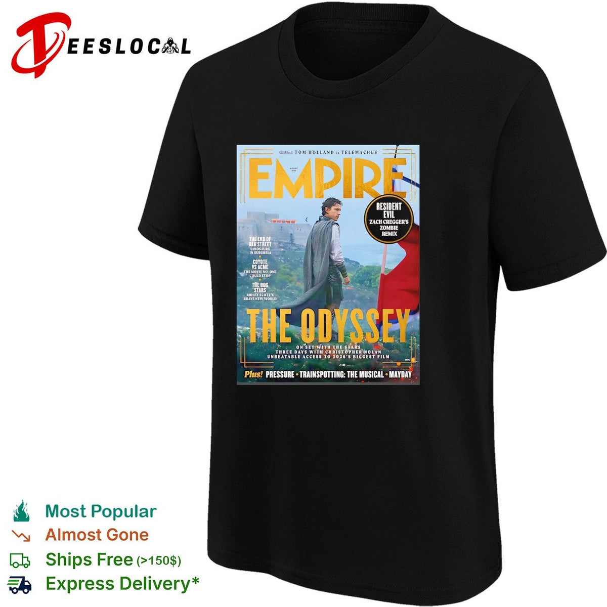 Empire magazine The Odyssey cliff cover shirt Unisex