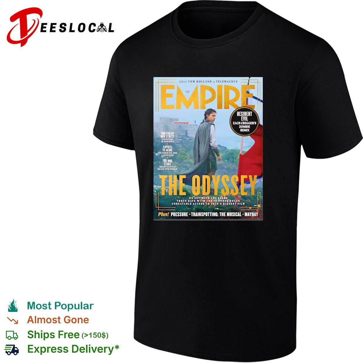 Empire magazine The Odyssey cliff cover shirt Unisex