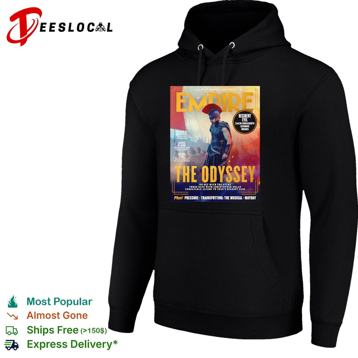 Empire magazine The Odyssey warrior cover shirt Unisex