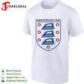 England Womens Team Iron Parody Crest England National Football Team Soccer shirt Unisex