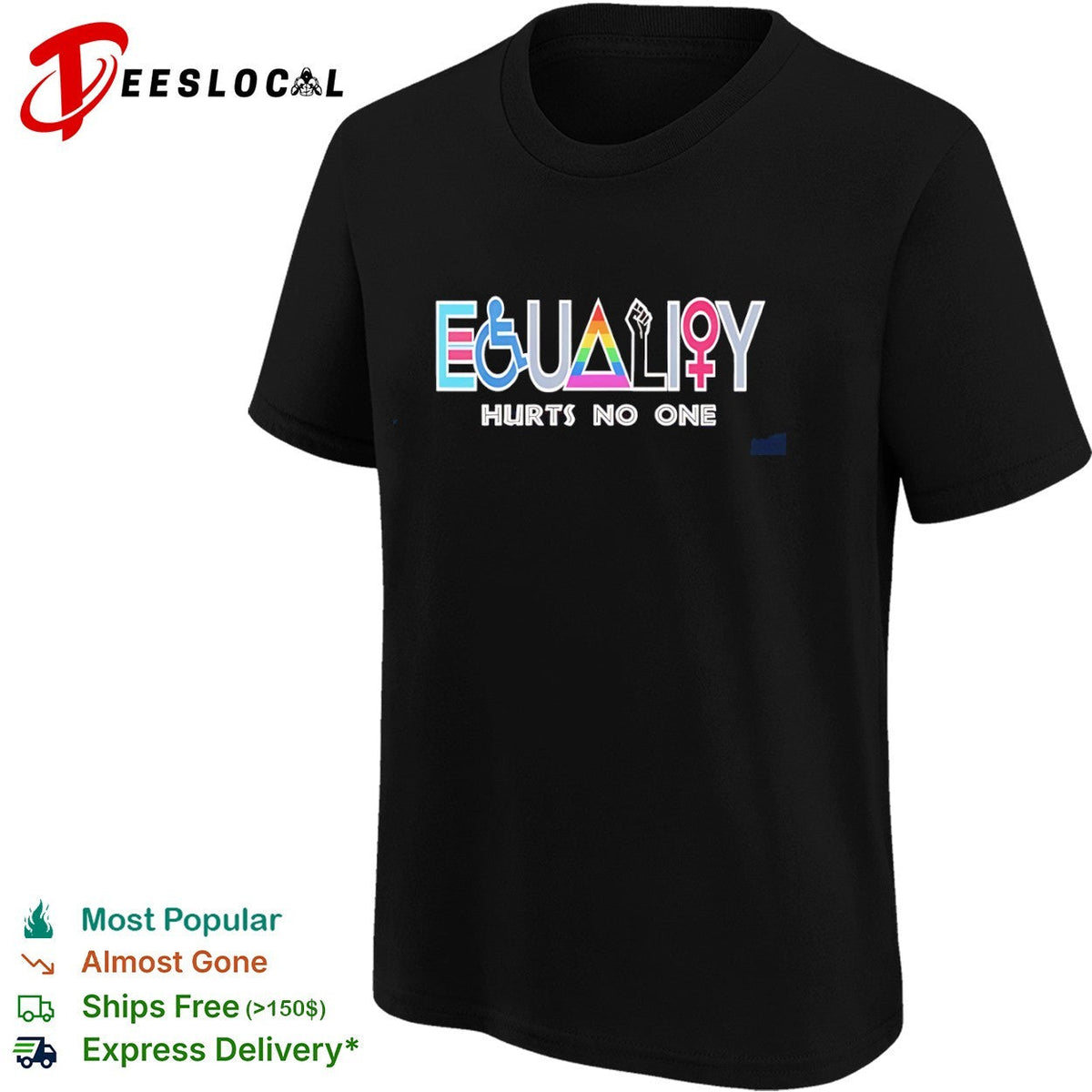 Equality Hurts No One Equality Diversity Inclusion LGBTQ shirt Unisex