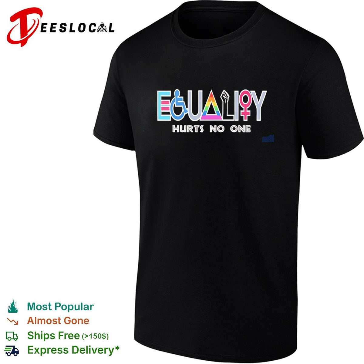 Equality Hurts No One Equality Diversity Inclusion LGBTQ shirt Unisex